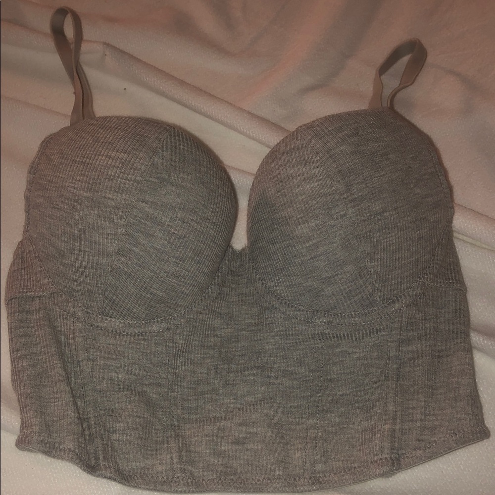 Grey Corset top